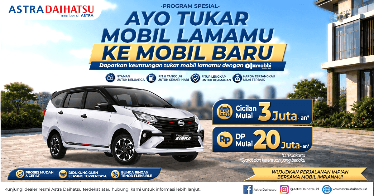 promo tukar tambah mobil ke sigra